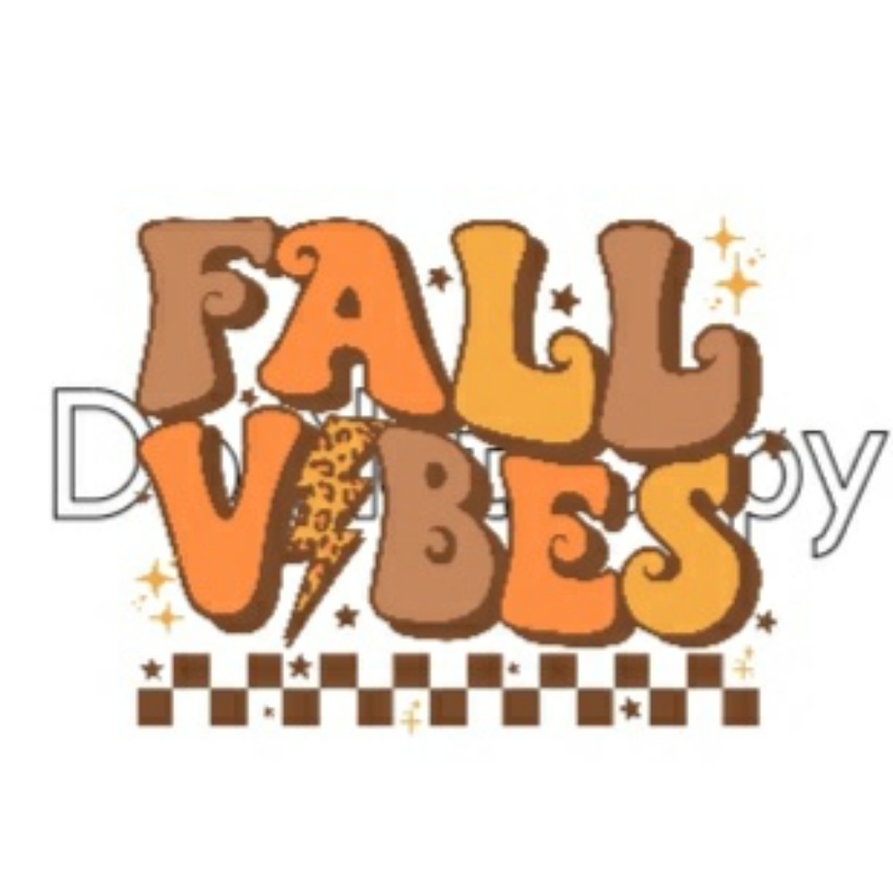 Lot of 3 retro fall sublimation transfers